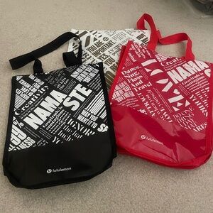 Lululemon small shopper shopping bag tote bundle